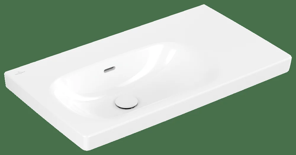 Villeroy & Boch Schrankwaschtisch Skyla 5A52L3, 800x460mm, Rechteck, links BP, ÜL, Weiss Alpin Becken: links / Farbe: Weiß Alpin / Größe: 80 × 46 cm / Hahnlochbohrung: ohne Hahnlochbohrung / Hahnlochposition: ohne / Oberflächenveredelung: ohne Oberflächenveredelung / Überlauf: mit Überlauf Villeroy & Boch Schrankwaschtisch Skyla 5A52L3, 800x460mm, Rechteck, links BP, ÜL, Weiss Alpin Becken: links / Farbe: Weiß Alpin / Größe: 80 × 46 cm / Hahnlochbohrung: ohne Hahnlochbohrung / Hahnlochposition: ohne / Oberflächenveredelung: ohne Oberflächenveredelung / Überlauf: mit Überlauf