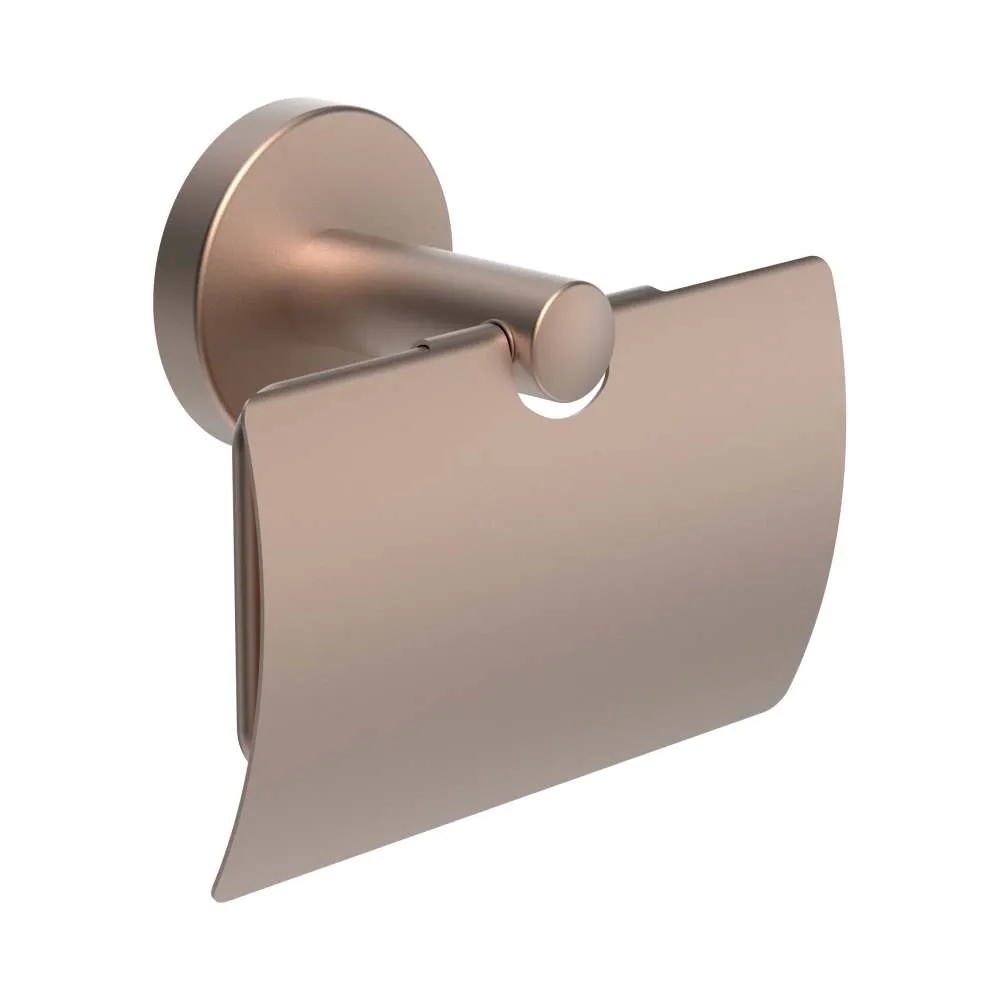 Niara Toilettenpapierhalter 38406.2 mit Abdeckung, rosegold gebürstet Niara Toilettenpapierhalter 38406.2 mit Abdeckung, rosegold gebürstet