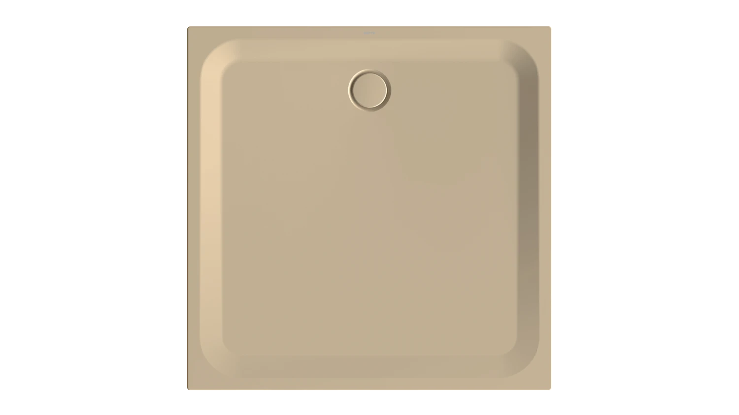 Bette quadrat Duschwanne „BetteUltra“ 1200 × 1200 mm ohne Oberflächenbeschichtung, mit BetteGlasur Plus, ohne Wannenträger, in Bahamabeige