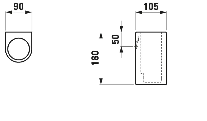 Laufen Klosettbürstenhalter UNIVERSAL, weiß, 90x105 mm Laufen Klosettbürstenhalter UNIVERSAL, weiß, 90x105 mm