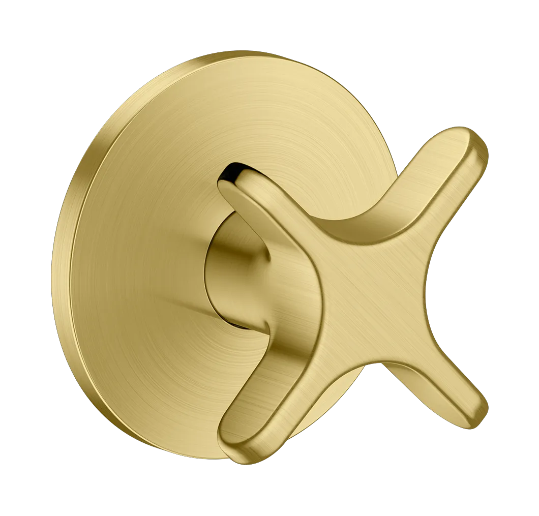 Hansgrohe AXOR One Absperrventil Unterputz mit Kreuzgriff BB, Brushed Brass, DN15/DN20 Hansgrohe AXOR One Absperrventil Unterputz mit Kreuzgriff BB, Brushed Brass, DN15/DN20