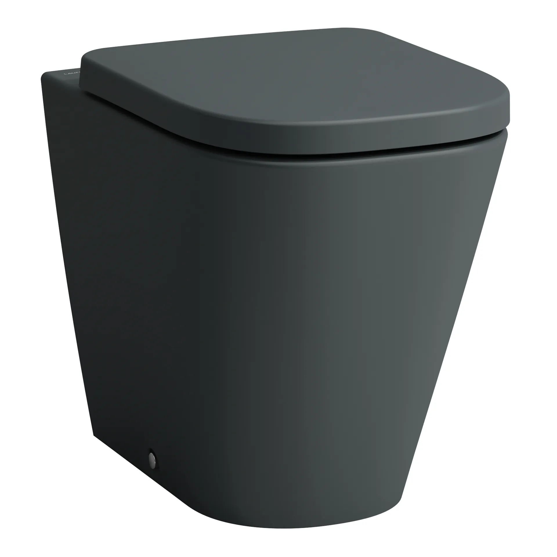 Laufen Stand-Tiefspül-WC Silent Flush „Meda“ 360 × 430 × 540 mm in Graphit (matt), Abgang waagerecht, ohne Spülrand Laufen Stand-Tiefspül-WC Silent Flush „Meda“ 360 × 430 × 540 mm in Graphit (matt), Abgang waagerecht, ohne Spülrand