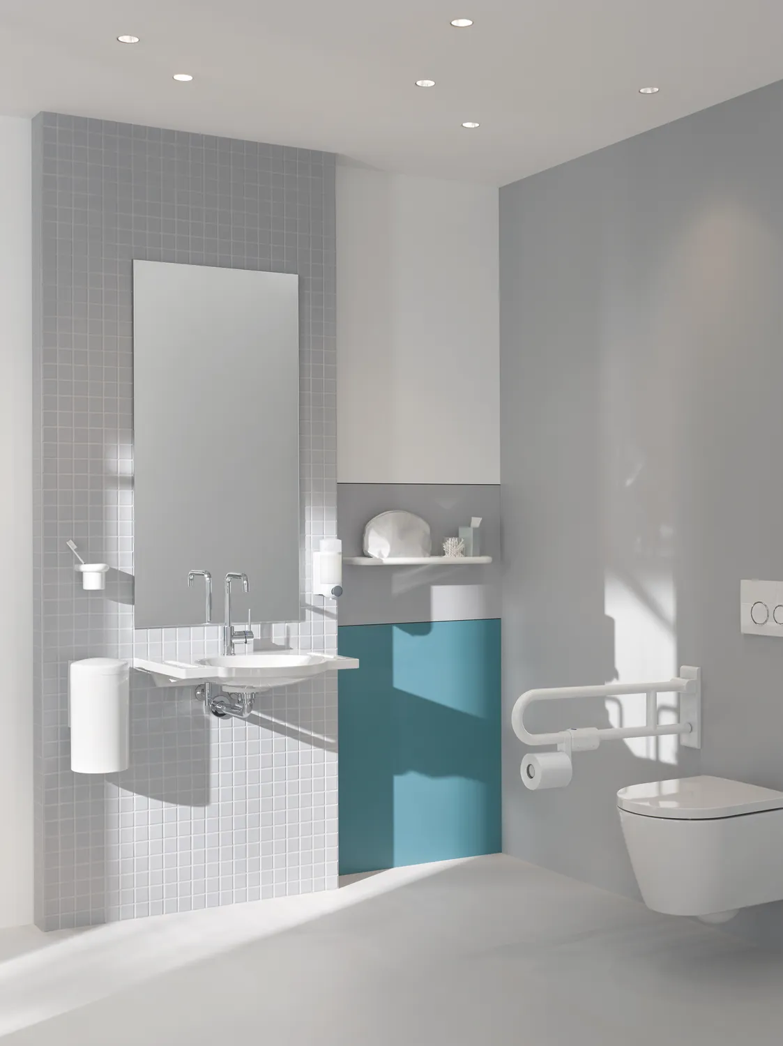 Aufrüstsatz WC-Papierhalter (USA) Serie 801 reinweiß Aufrüstsatz WC-Papierhalter (USA) Serie 801 reinweiß