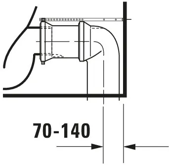 Stand-WC Kombi Starck 3 655 mm Tiefspüler,f.SPK,Abg.Vario,weiß,HYG