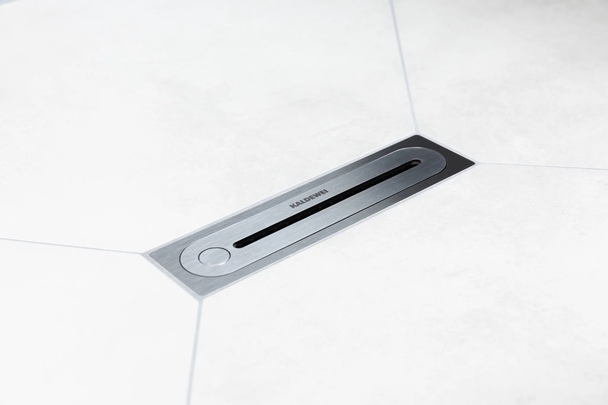 Kaldewei FLOWPOINT ZERO Punktablauf, Edelstahl gebürstet, 233 x 60 mm, Modell 2410 Kaldewei FLOWPOINT ZERO Punktablauf, Edelstahl gebürstet, 233 x 60 mm, Modell 2410
