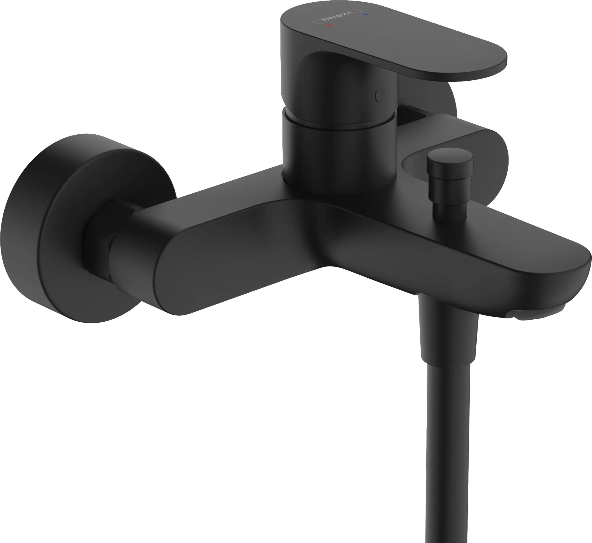 Hansgrohe Rebris S Einhebel-Wannenmischer Aufputz, Mattschwarz, Ausladung 173 mm, DN15, Keramikmischsystem Hansgrohe Rebris S Einhebel-Wannenmischer Aufputz, Mattschwarz, Ausladung 173 mm, DN15, Keramikmischsystem