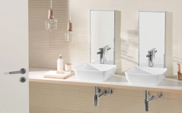 Villeroy & Boch Artis Aufsatzwaschbecken TitanCeram 410x410mm Quadrat ohne Überlauf Weiß Alpin