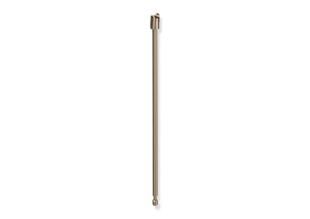 HEWI Bodenstütze System 900, Edelstahl PVD bronze gebürstet, Montagehöhe 760 mm, Länge 645 mm