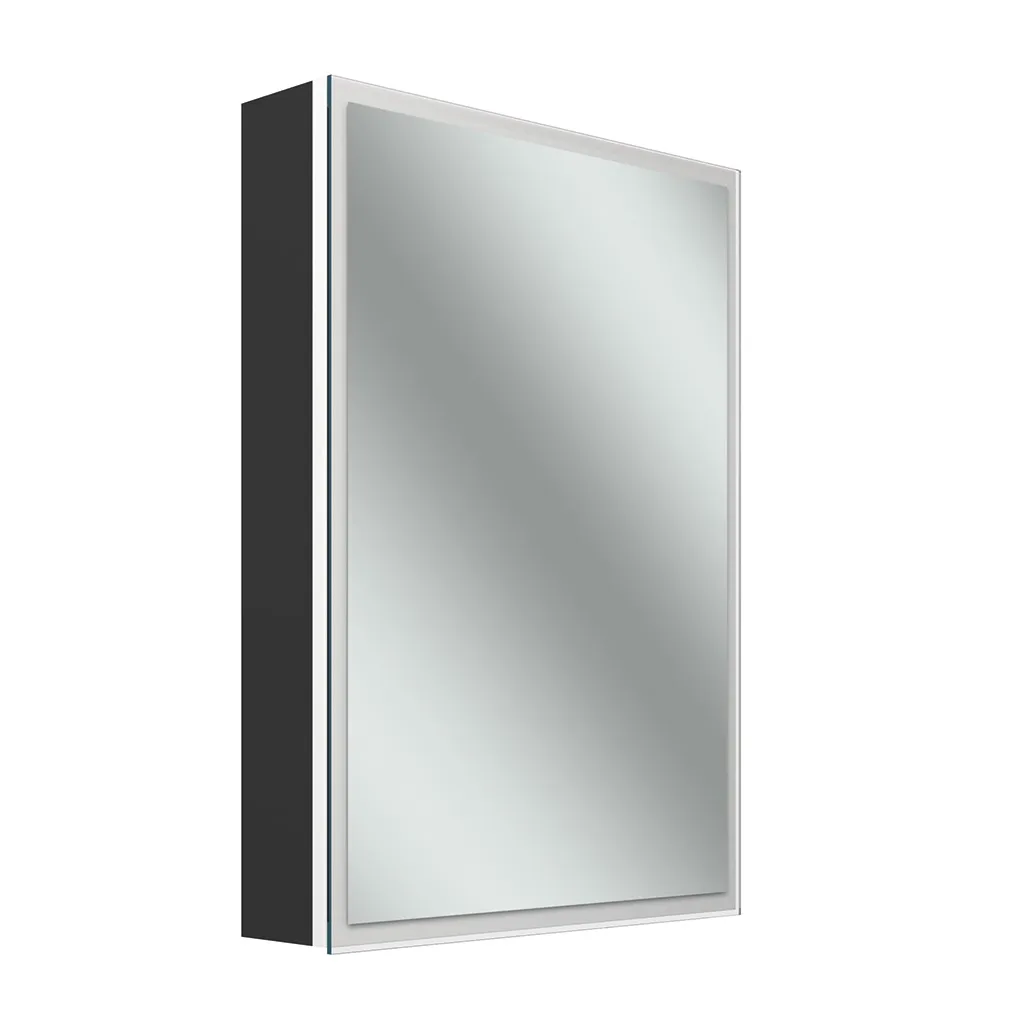 Schneider Spiegelschrank GLO1 50/1/D2W/R – Weißer LED-Spiegelschrank (513x736x136 mm), Schweizer Ausführung Schneider Spiegelschrank GLO1 50/1/D2W/R – Weißer LED-Spiegelschrank (513x736x136 mm), Schweizer Ausführung