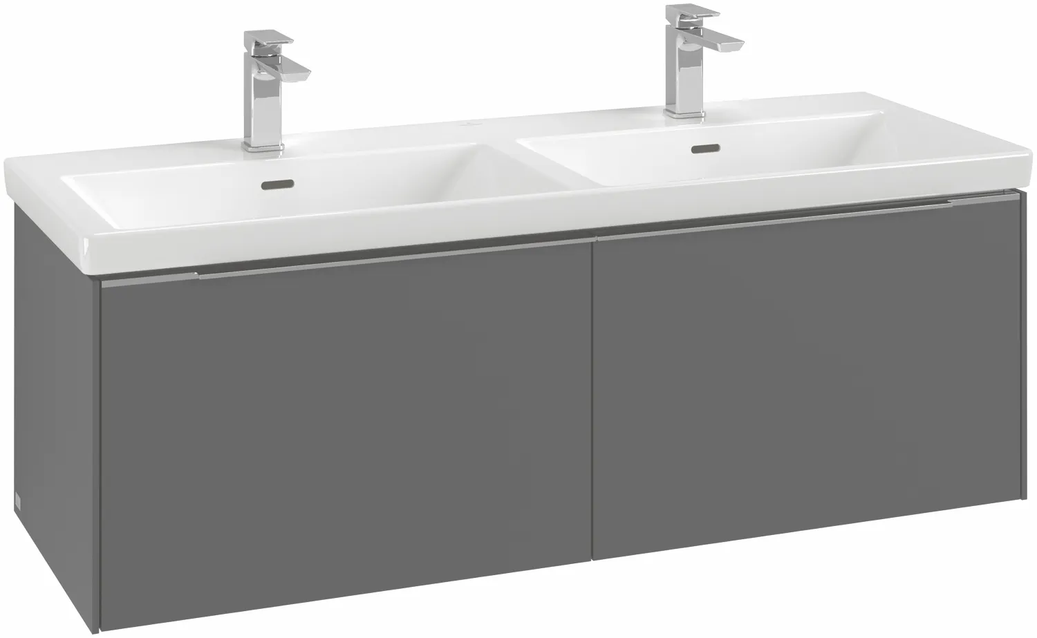Villeroy & Boch Waschtischunterschrank „Subway 3.0“ für Schrank-Doppelwaschtisch 1272 × 429 × 478 mm Kansas Oak, für links und rechts