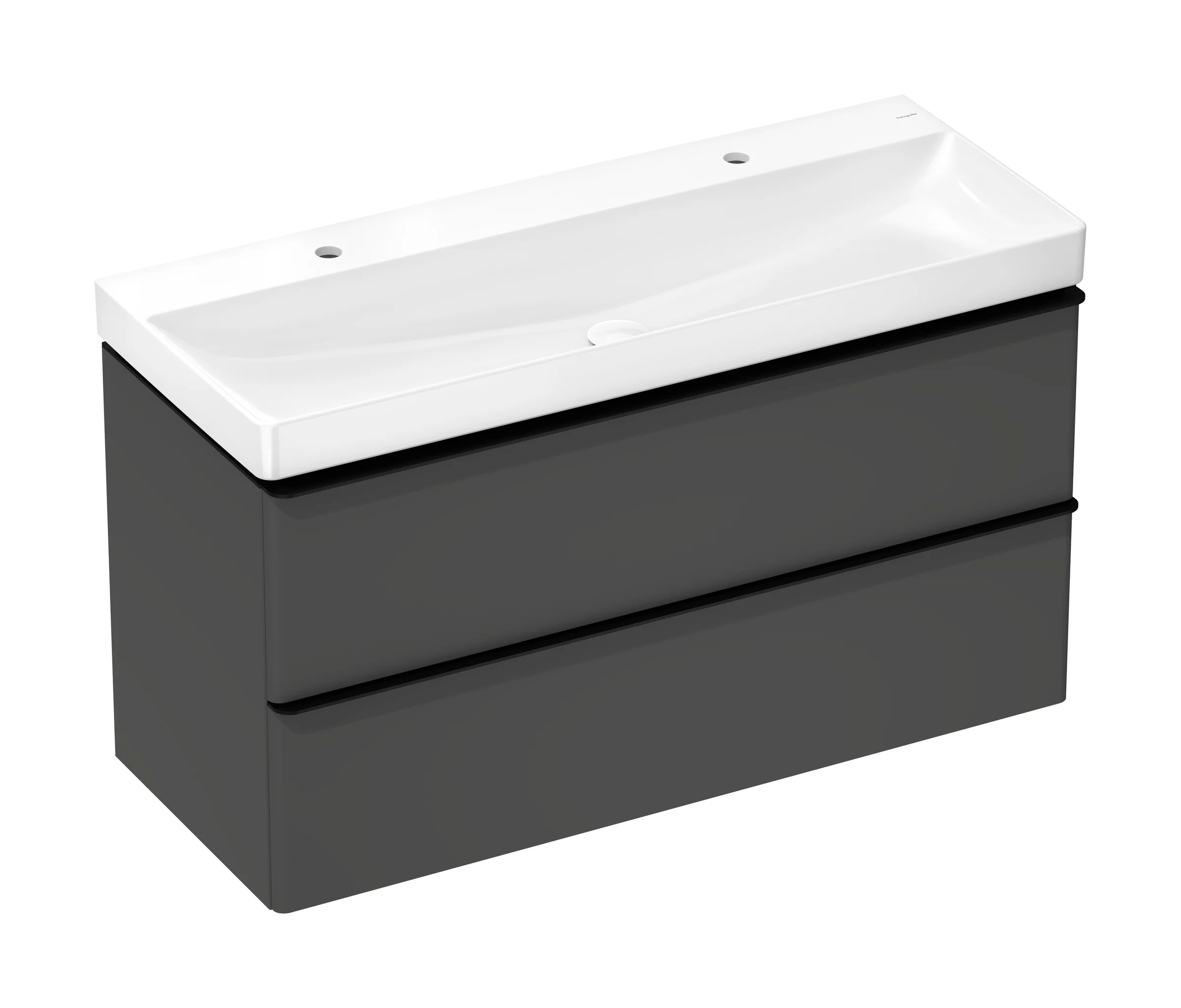 Hansgrohe Xelu Q Waschtisch 1200x480 mm, weiß, wandhängend, mit 2 Hahnlöchern, SmartClean-Glasur