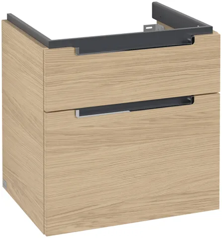 Villeroy & Boch Waschtischunterschrank „Subway 2.0“ 587 × 590 × 454 mm Nordic Oak, für Becken mittig, ohne Beleuchtung