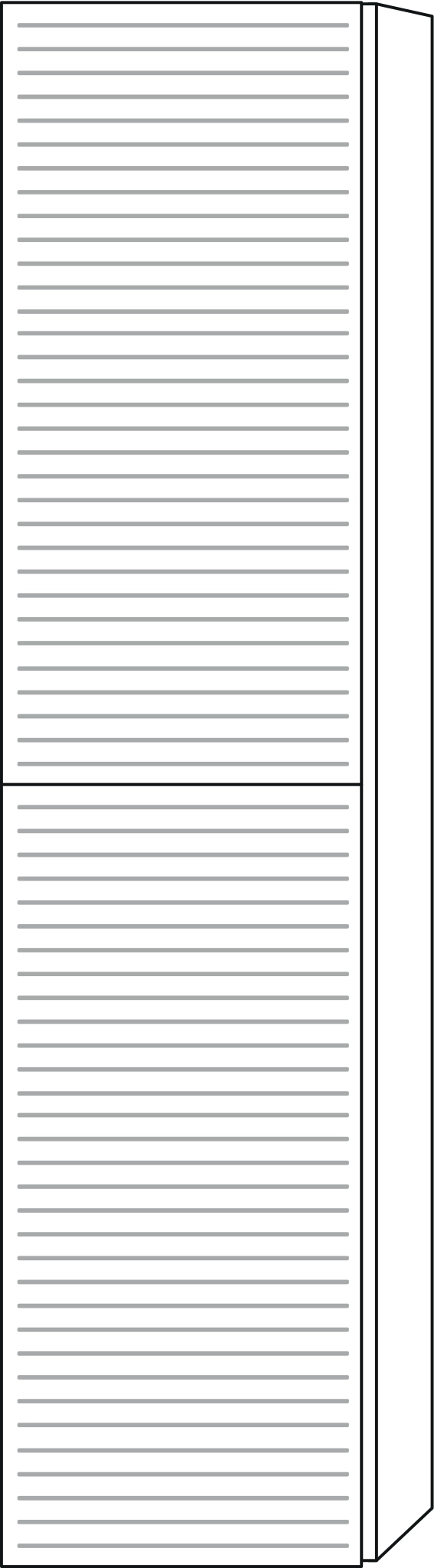 Sanipa Hochschrank „3way“ Struktur 400 × 1700 × 345 mm Anschlag links, in Eiche Kansas, Anschlag links Sanipa Hochschrank „3way“ Struktur 400 × 1700 × 345 mm Anschlag links, in Eiche Kansas, Anschlag links