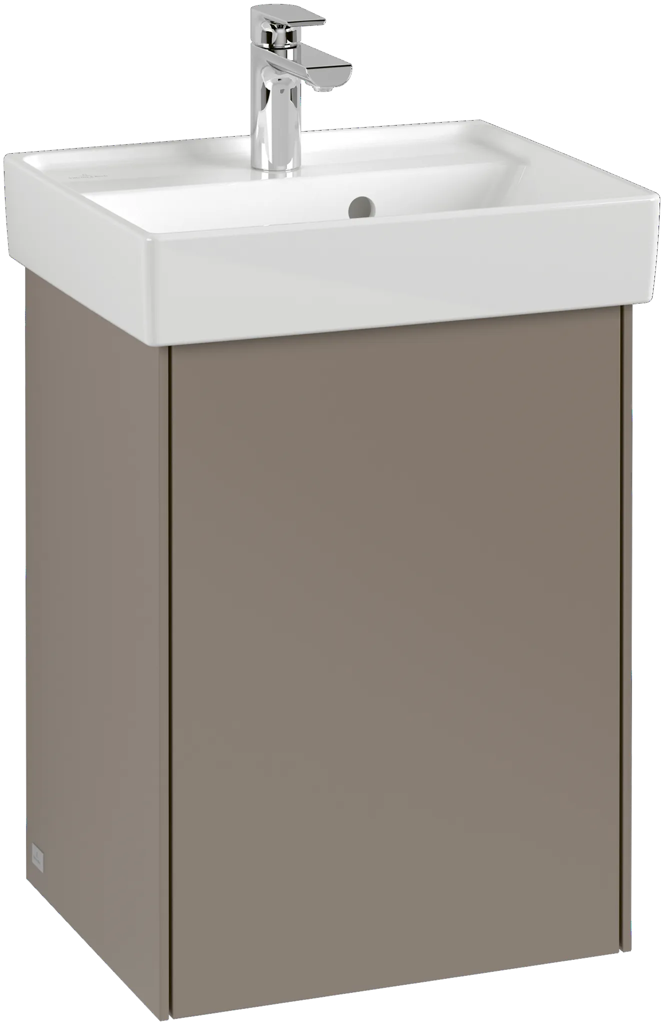Villeroy & Boch Waschtischunterschrank mit Tür „Collaro“ 410 × 546 × 344 mm White Oak, für Becken mittig, Anschlag links, ohne Beleuchtung Villeroy & Boch Waschtischunterschrank mit Tür „Collaro“ 410 × 546 × 344 mm White Oak, für Becken mittig, Anschlag links, ohne Beleuchtung