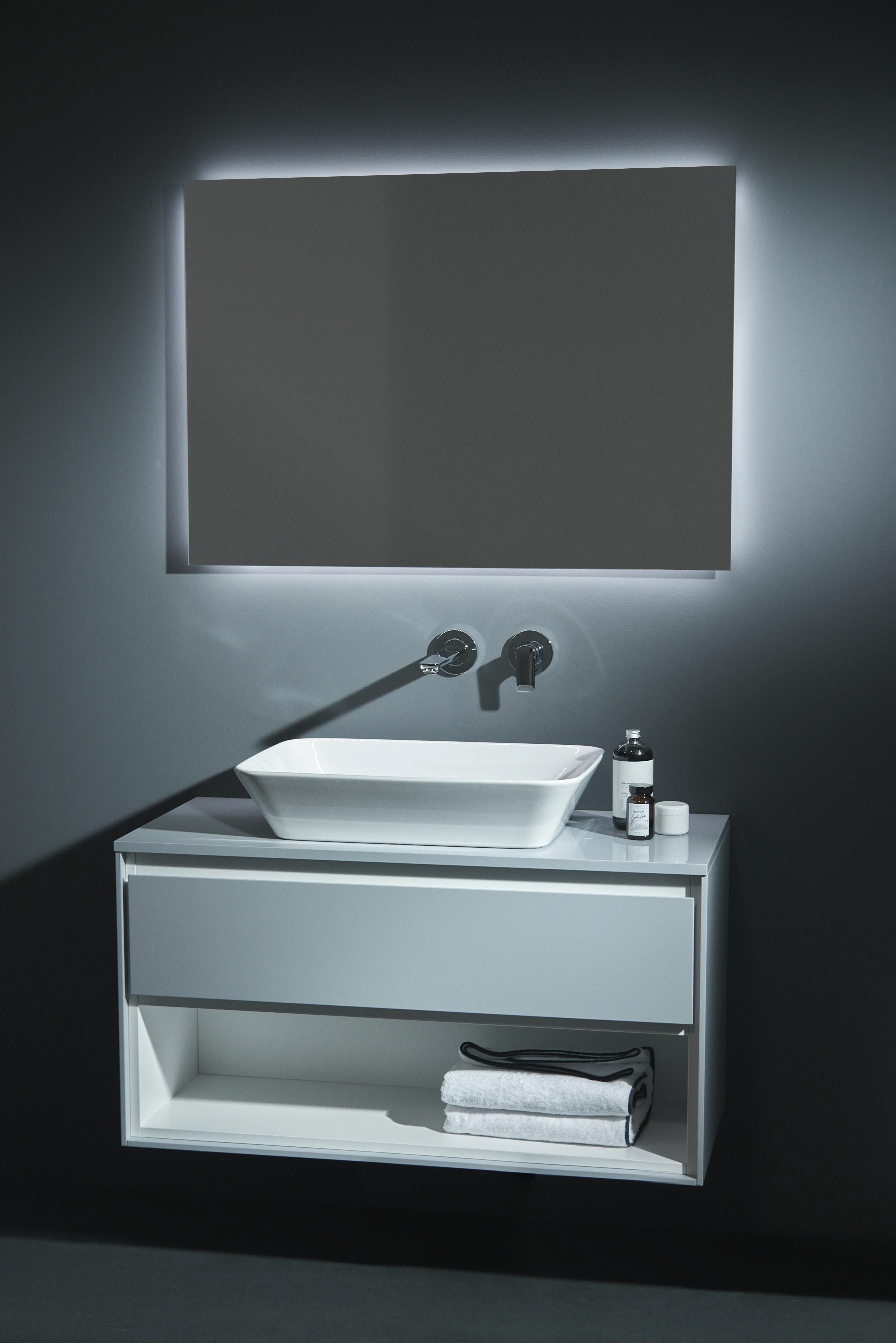 Ideal Standard Connect Air Schale, rechteckig, weiß (Alpin), 600x400x135 mm, ohne Hahnloch, ohne Überlauf