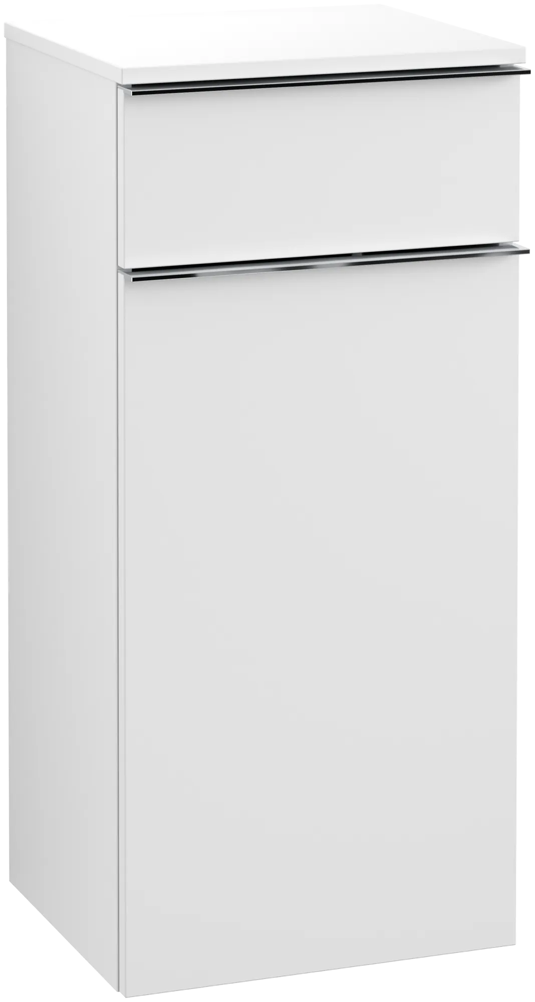 Villeroy & Boch Seitenschrank „Venticello“ Anschlag (Scharnier) links, 1 Tür und 1 Auszug 40,4 × 86,6 × 37,2 × 37,2 cm Weiß Matt, Anschlag links, 1 Tür Villeroy & Boch Seitenschrank „Venticello“ Anschlag (Scharnier) links, 1 Tür und 1 Auszug 40,4 × 86,6 × 37,2 × 37,2 cm Weiß Matt, Anschlag links, 1 Tür