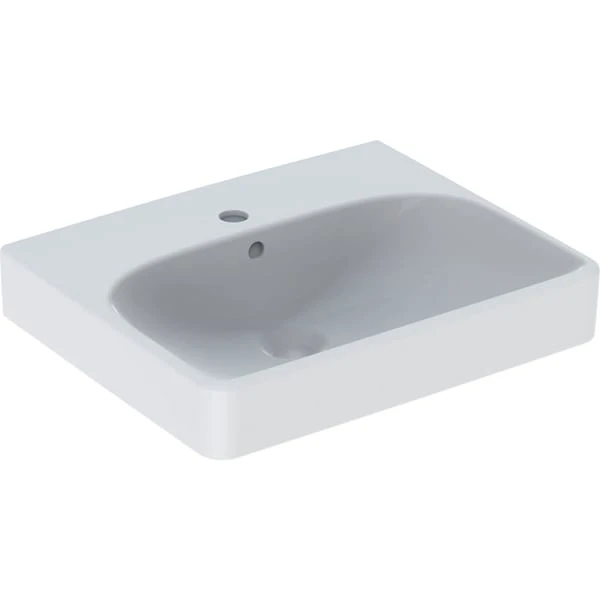 Wandwaschtisch „Smyle Square“, rechteckig, mit Überlauf, Hahnlochposition mittig 50 × 41 cm Wandwaschtisch „Smyle Square“, rechteckig, mit Überlauf, Hahnlochposition mittig 50 × 41 cm