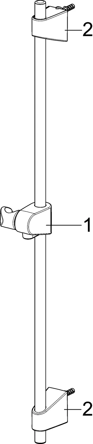 HansaBASICJET Wandstangen-Brausenset 4478 3-strahlig Chrom HansaBASICJET Wandstangen-Brausenset 4478 3-strahlig Chrom