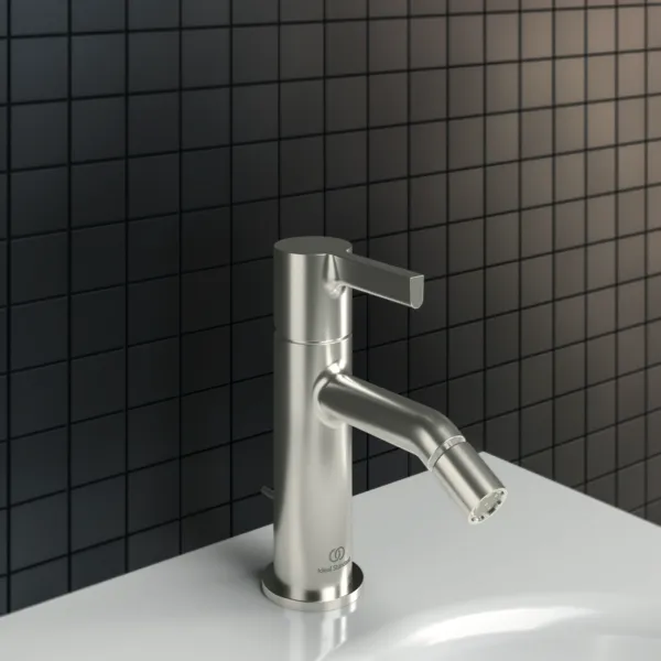 Ideal Standard Bidetarmatur Joy, Atelier Collections, Ausladung 115mm, Silver Storm