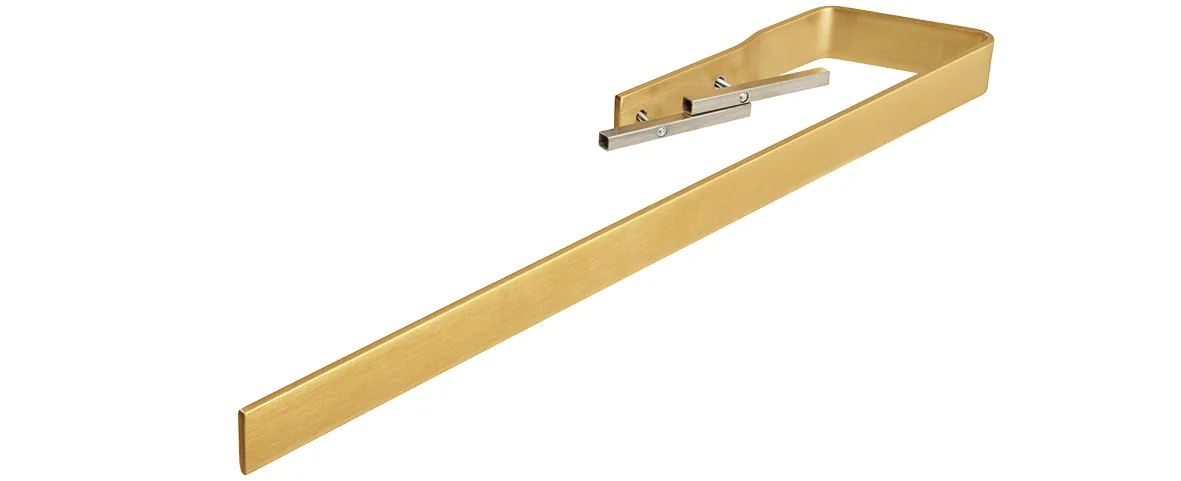 BEMM Handtucharm Plawa Purline, gold gebürstet, Länge 475 mm, Höhe 40 mm, Tiefe ca. 50 mm