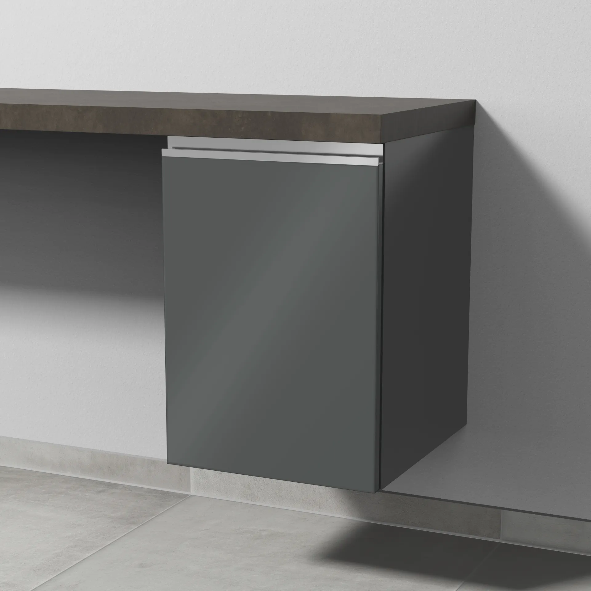 Sanipa Anbauschrank „2morrow“ 350 × 510 × 420 mm in Anthrazit (glanz)