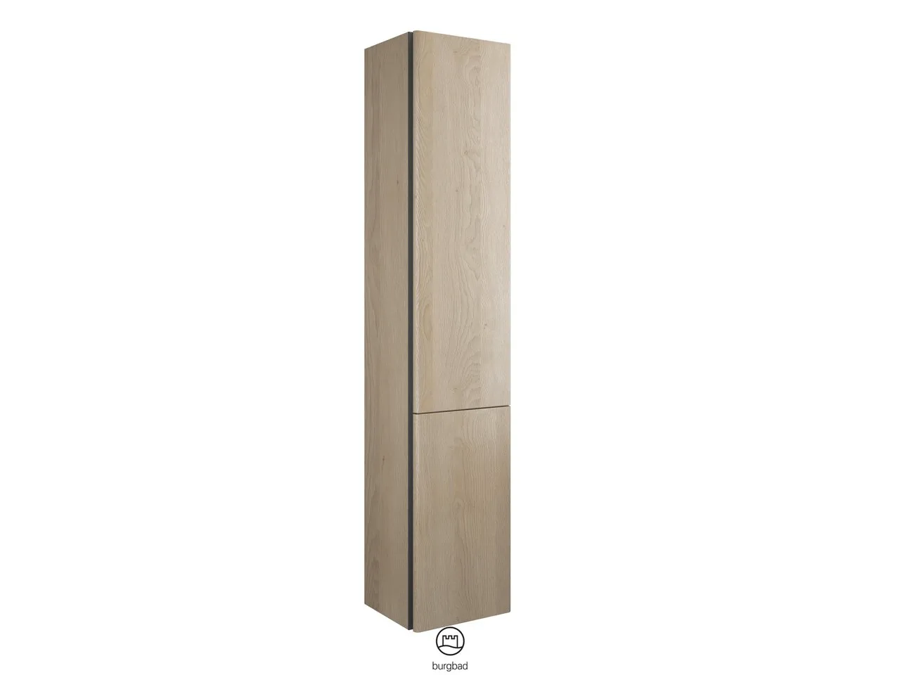Hochschrank, 1 Tür;1 Wäschekippe;3 Glaseinlegeböden;1 fester Boden, Tiefe: 320 mm, Breite: 350 mm, Höhe: 1760 mm