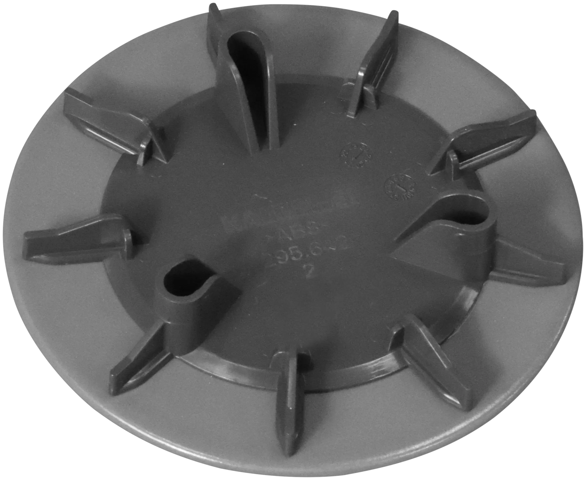 Emaillierte Ablaufabdeckung für Ablaufgarnituren „KA 90“ ⌀ 10,4 cm in warm grey 70