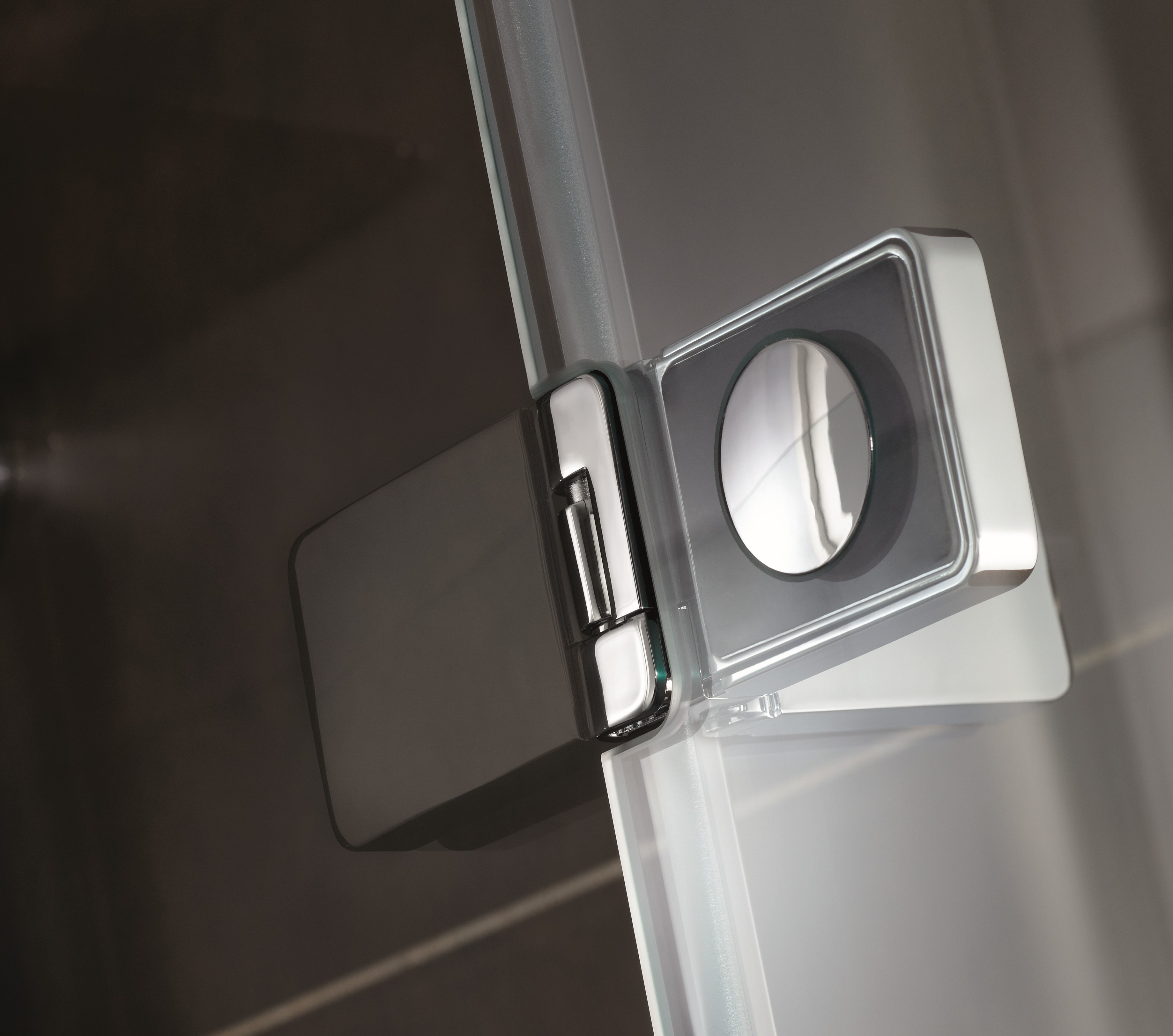 HSK teilgerahmte Drehtür „Premium Softcube“ Glas Nebel, H: 2000 mm HSK teilgerahmte Drehtür „Premium Softcube“ Glas Nebel, H: 2000 mm