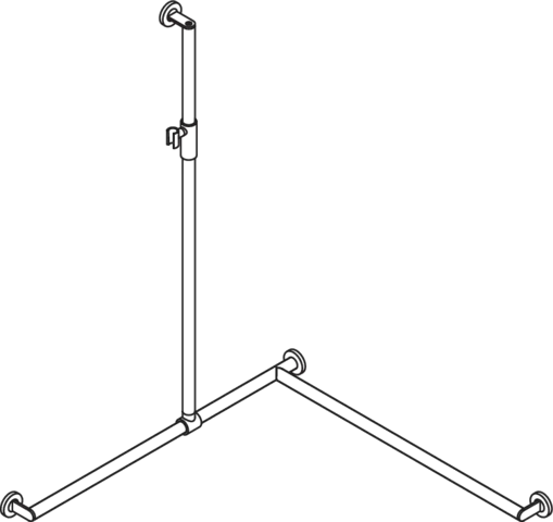 HEWI Haltegriff Ausführung rechts „System 900“ in Schwarz tiefmatt / Schwarz matt, Befestigung verdeckt HEWI Haltegriff Ausführung rechts „System 900“ in Schwarz tiefmatt / Schwarz matt, Befestigung verdeckt