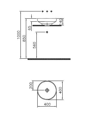 VitrA Water Jewels Aufsatzschale d: 40 cm rund ohne Hahnlochbank Schwarz/Weiß Hochglanz VitrA Water Jewels Aufsatzschale d: 40 cm rund ohne Hahnlochbank Schwarz/Weiß Hochglanz
