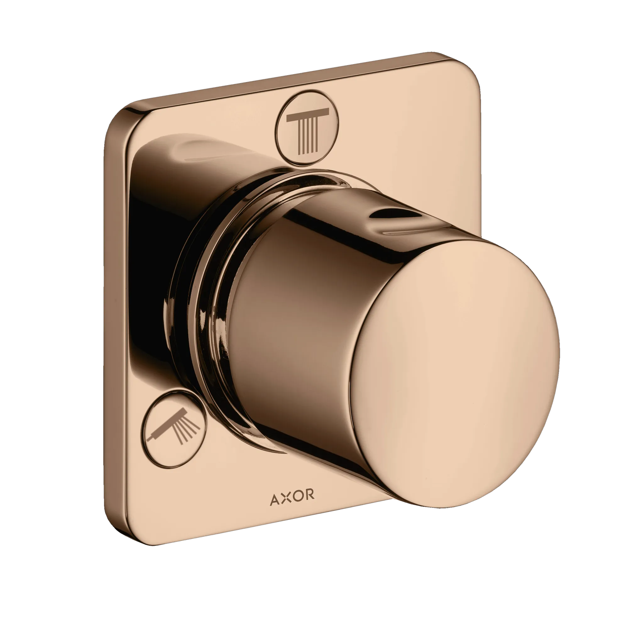 Hansgrohe AXOR Citterio M Ab- und Umstellventil Trio/ Quattro Unterputz, Polished Red Gold, DN20