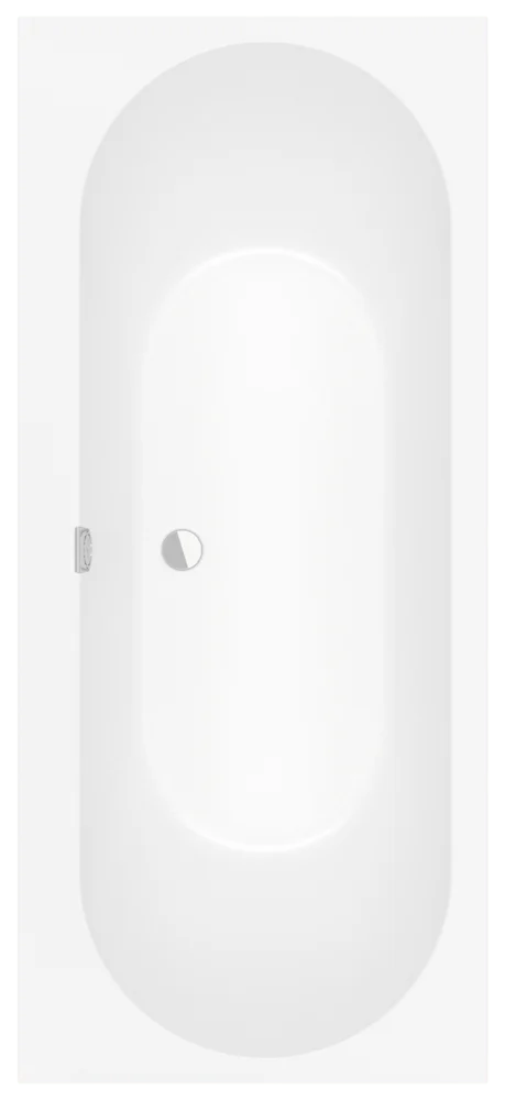 Villeroy & Boch Oberon 2.0 rechteckige Badewanne, 1700 x 750 mm, Stone White, Höhe 485 mm, Einbauhöhe 605–645 mm, Wasserinhalt 243 Liter, 2 Sitzplätze Villeroy & Boch Oberon 2.0 rechteckige Badewanne, 1700 x 750 mm, Stone White, Höhe 485 mm, Einbauhöhe 605–645 mm, Wasserinhalt 243 Liter, 2 Sitzplätze