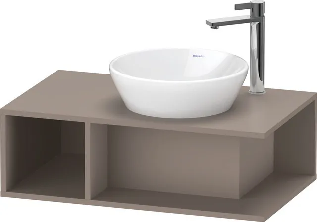 Duravit Waschtischunterschrank wandhängend „D-Neo“ 80 × 26 × 48 cm Basalt Matt