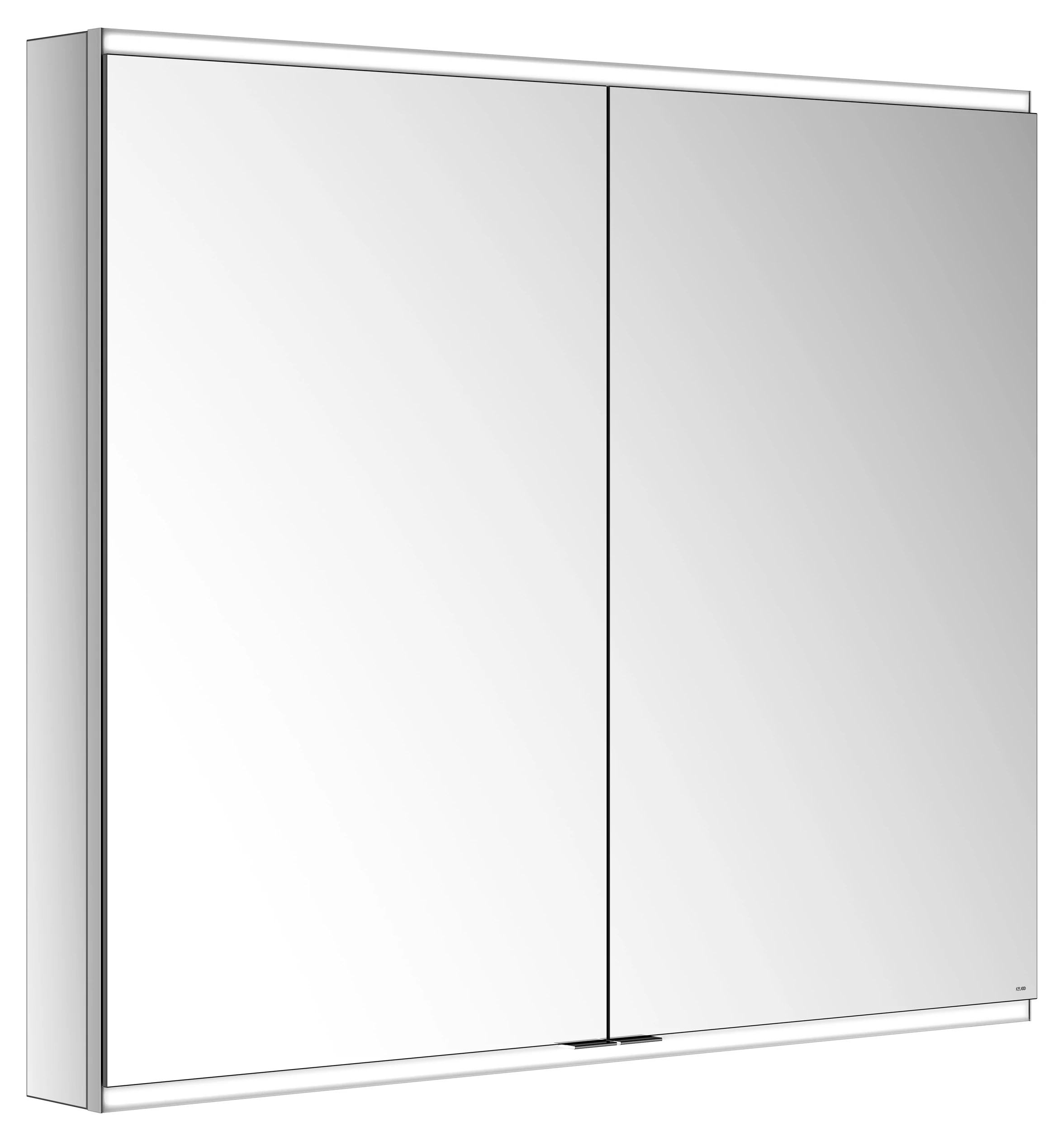 KEUCO Wandvorbau Spiegelschrank 2-türig „Royal Modular 2.0“ in Silber (eloxiert), Aufputz, mit Beleuchtung, mit Steckdose 1100 × 900 × 120 mm KEUCO Wandvorbau Spiegelschrank 2-türig „Royal Modular 2.0“ in Silber (eloxiert), Aufputz, mit Beleuchtung, mit Steckdose 1100 × 900 × 120 mm