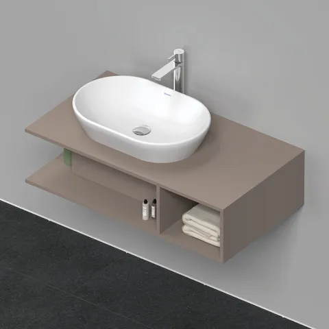 Duravit Waschtischunterschrank wandhängend „D-Neo“ 100 × 26 × 55 cm Basalt Matt