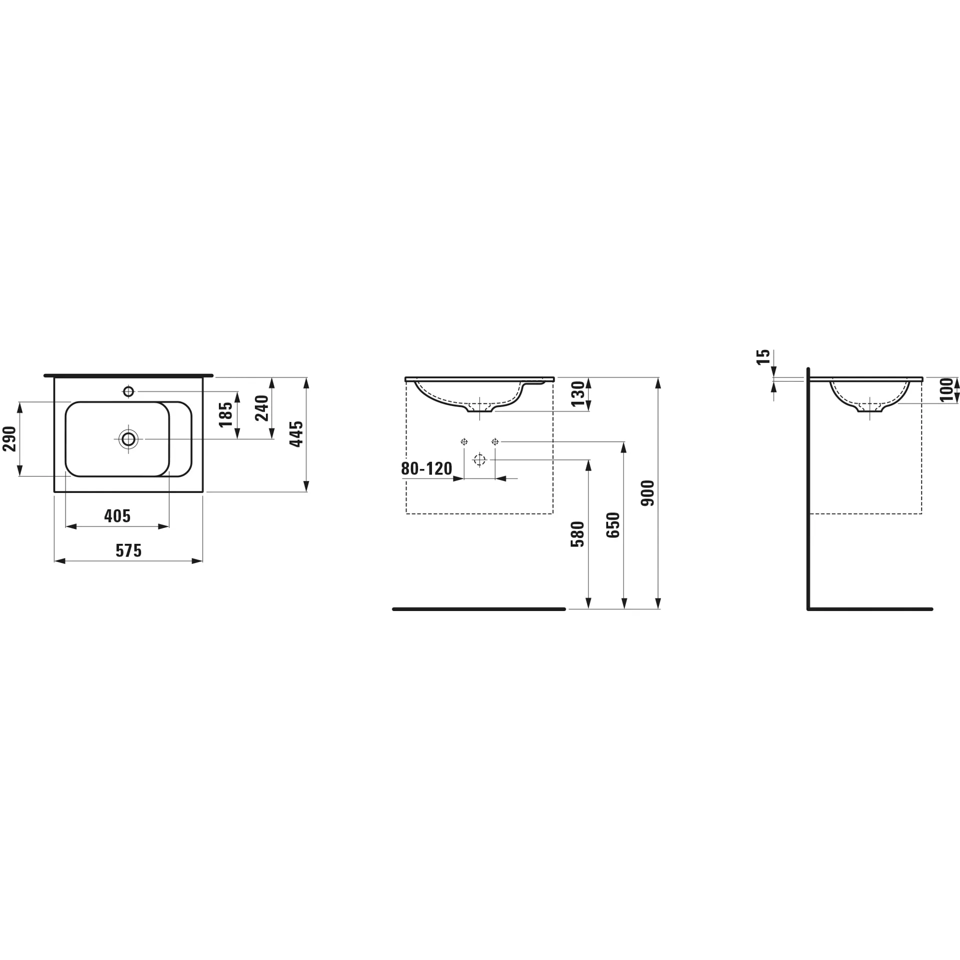 Laufen Möbelwaschtisch Slim MEDA 445x575x130 Marbond Ablage rechts 1 Hl. o.Ül. weiß Laufen Möbelwaschtisch Slim MEDA 445x575x130 Marbond Ablage rechts 1 Hl. o.Ül. weiß
