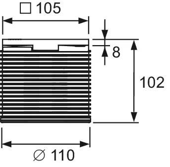 TECEdrainpoint S Rostrahmen Kunststoff 100 × 100 mm ohne Rost