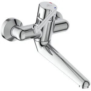 Wandwaschtisch-Sicherheitsarmatur Ceraplus, nicht absperrbarer S-Anschluß, Hebel 180mm, Ausladung 200mm, Chrom Wandwaschtisch-Sicherheitsarmatur Ceraplus, nicht absperrbarer S-Anschluß, Hebel 180mm, Ausladung 200mm, Chrom