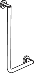 HEWI Haltegriff Ausführung rechts „System 900“ in Dunkelgrau tiefmatt HEWI Haltegriff Ausführung rechts „System 900“ in Dunkelgrau tiefmatt
