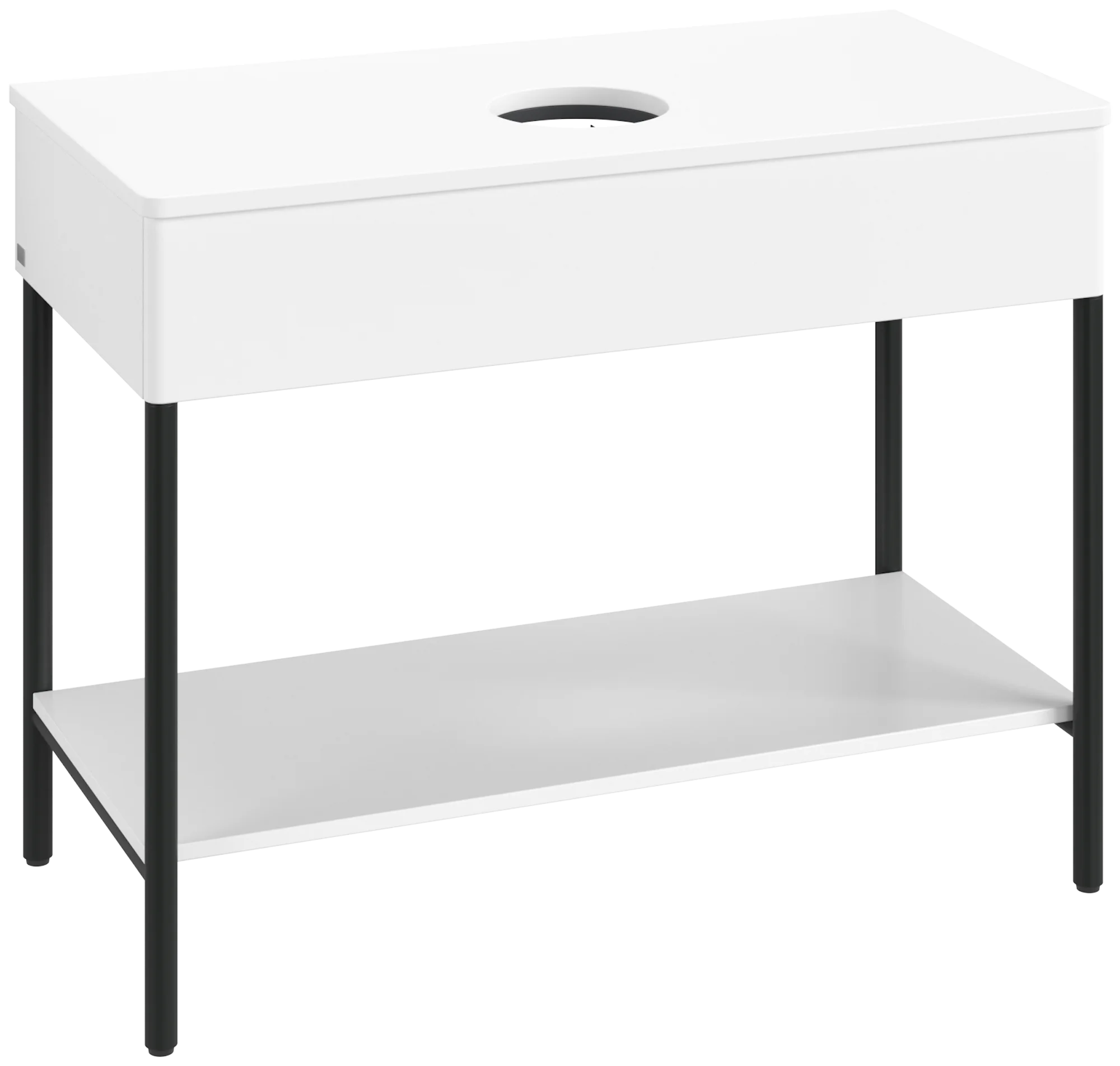 Villeroy & Boch Waschbeckenunterschrank Artis, Eckig White Matt Lacquer, 1000x782x500mm, mit Metallgestell und Push-to-open Funktion Villeroy & Boch Waschbeckenunterschrank Artis, Eckig White Matt Lacquer, 1000x782x500mm, mit Metallgestell und Push-to-open Funktion