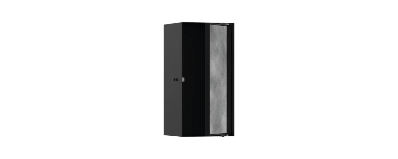 Hansgrohe XtraStoris Rock Wandnische, befliesbar, Mattschwarz, 300 x 150 x 140 mm, Einbautiefe 140 mm