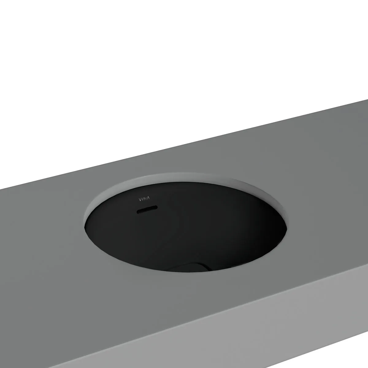 VitrA New Metropole Unterbauwaschtisch rund 40 cm mit Überlaufschlitz Schwarz Matt VitrA New Metropole Unterbauwaschtisch rund 40 cm mit Überlaufschlitz Schwarz Matt