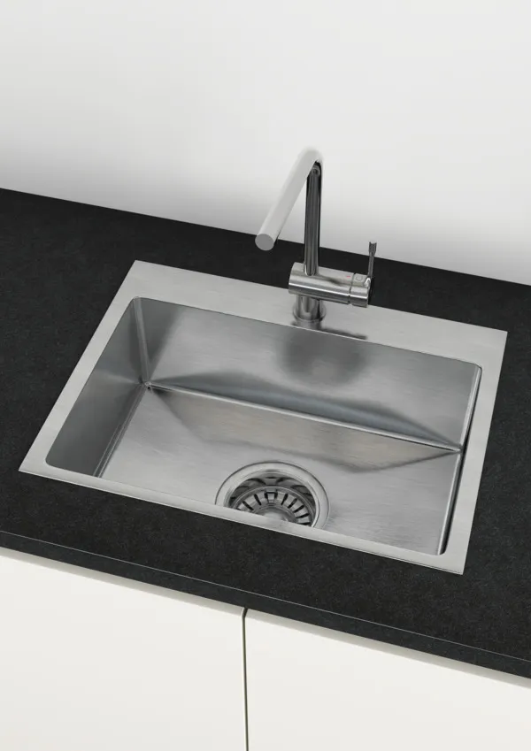 Küchenarmatur Ceralook, mit hohem Auslauf, Ausladung 225mm, Chrom Küchenarmatur Ceralook, mit hohem Auslauf, Ausladung 225mm, Chrom