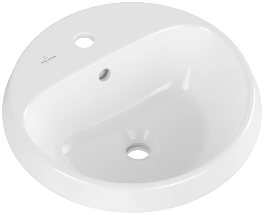 Villeroy & Boch Architectura Einbauwaschbecken 5A6546, 450 x 450 mm, rund, 1HL. o ÜL US n gl weAlpinc+ Villeroy & Boch Architectura Einbauwaschbecken 5A6546, 450 x 450 mm, rund, 1HL. o ÜL US n gl weAlpinc+