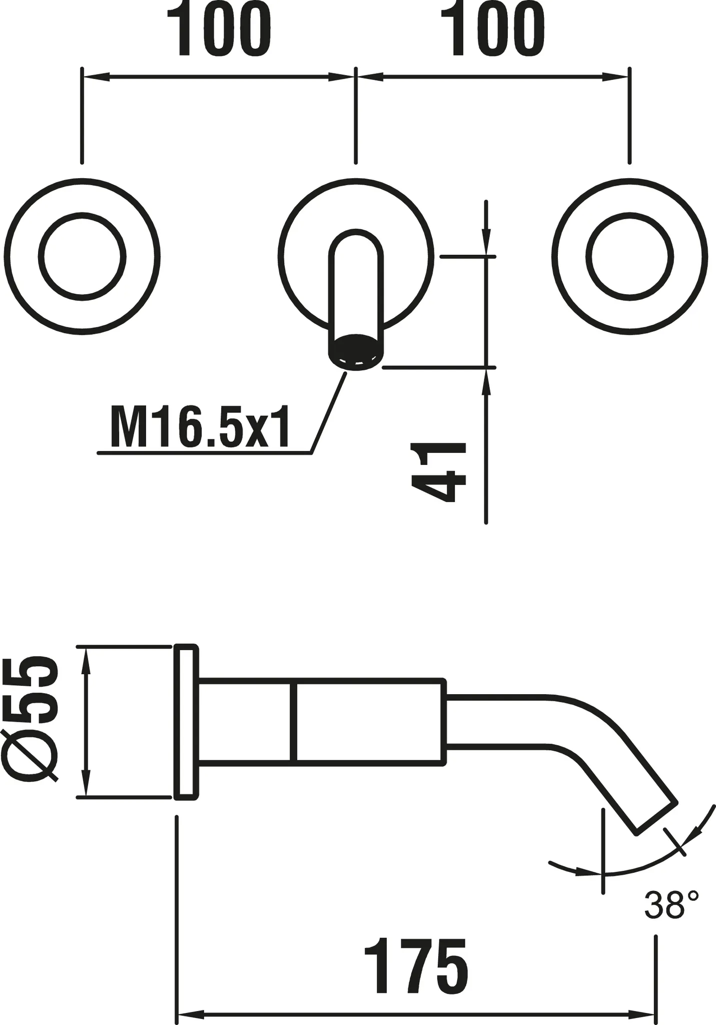 Laufen 3-Loch Waschtischmischer Unterputz Kartell Laufen Festauslauf Ausladung 175 mm chrom Laufen 3-Loch Waschtischmischer Unterputz Kartell Laufen Festauslauf Ausladung 175 mm chrom
