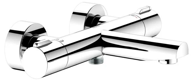 KEUCO PLAN BLUE Thermostat-Wannenarmatur Aufputz verchromt KEUCO PLAN BLUE Thermostat-Wannenarmatur Aufputz verchromt