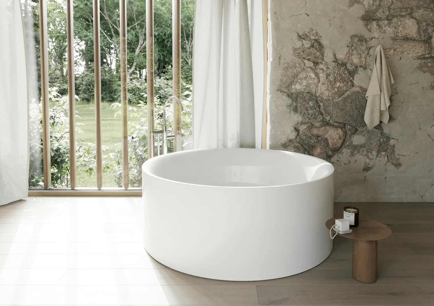 BettePond Silhouette Badewanne, oval, weiß, 1500 x 1500 mm, Randhöhe 575 mm, freistehend, glasierter Titan-Stahl BettePond Silhouette Badewanne, oval, weiß, 1500 x 1500 mm, Randhöhe 575 mm, freistehend, glasierter Titan-Stahl