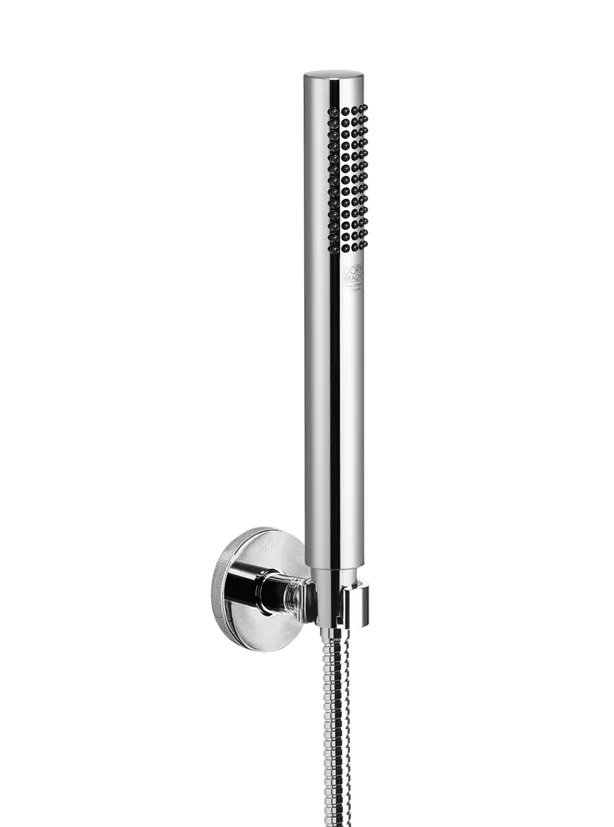 Dornbracht Schlauchbrausegarnitur SERIENSPEZIFISCH Gold gebürstet PVD, FlowReduce, Durchfluss max. 6,8 l/min, Rosette Ø 55 mm, Metallschlauch 1250 mm mit Verdrehschutz