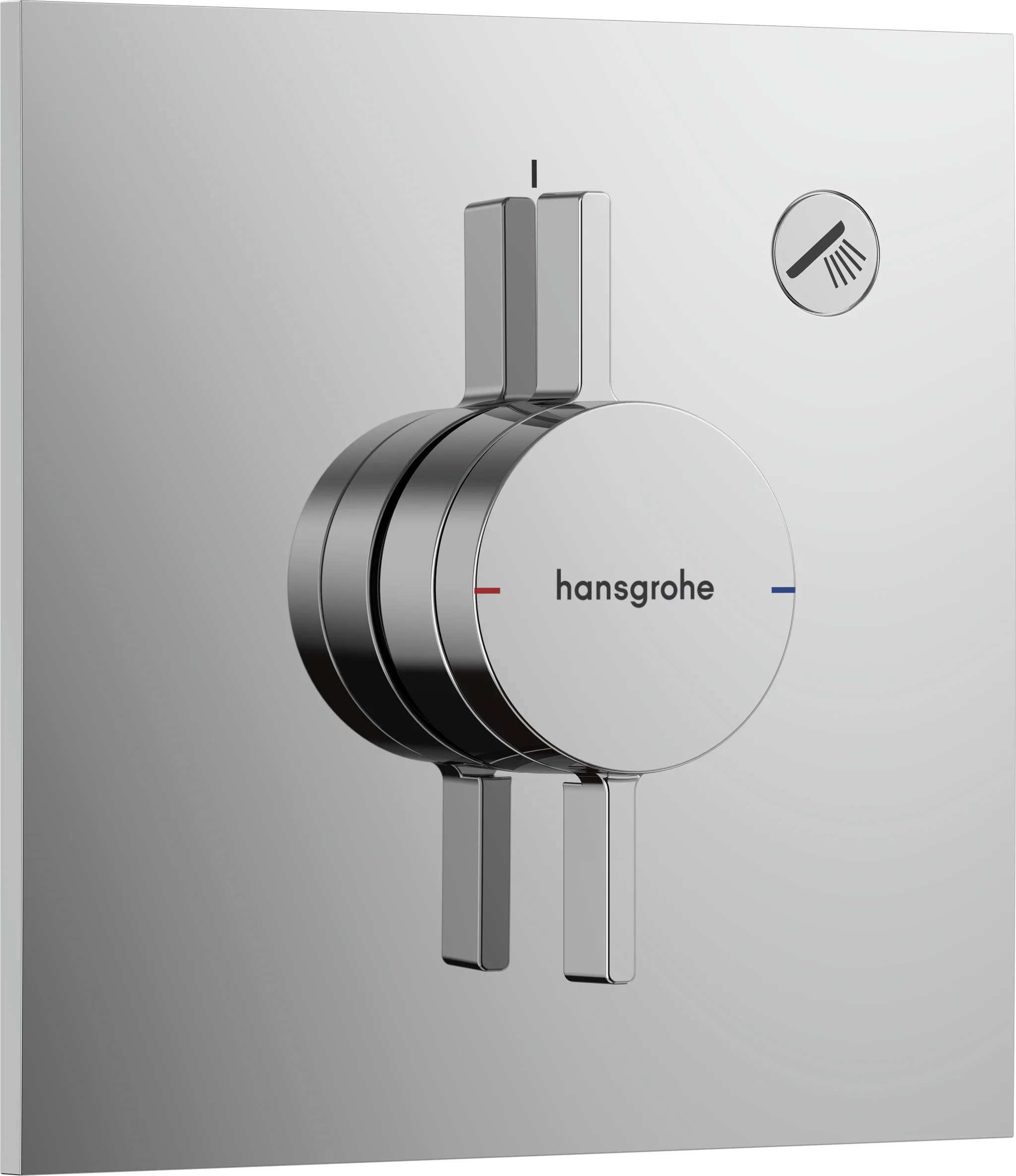 Hansgrohe DuoTurn E Mischer Unterputz, Chrom, 1 Verbraucher, maximale Durchflussmenge bei 3 bar: 29,5 l/min, flache Rosette für mehr Platz in der Dusche Hansgrohe DuoTurn E Mischer Unterputz, Chrom, 1 Verbraucher, maximale Durchflussmenge bei 3 bar: 29,5 l/min, flache Rosette für mehr Platz in der Dusche