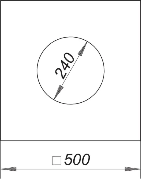 Glasgewebematte S 15, verstärkt, 500 mm x 500 mm, di: 240 mm Glasgewebematte S 15, verstärkt, 500 mm x 500 mm, di: 240 mm